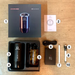 Bộ sản phẩm máy làm thơm ô tô A05 Aroma360
