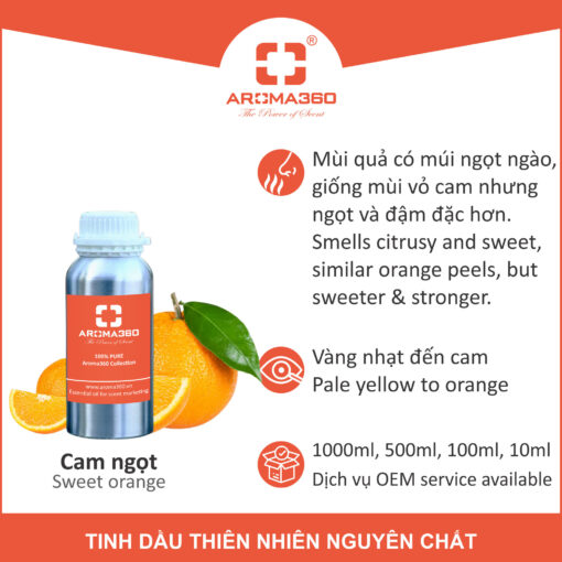 Tinh dầu cam Aroma360